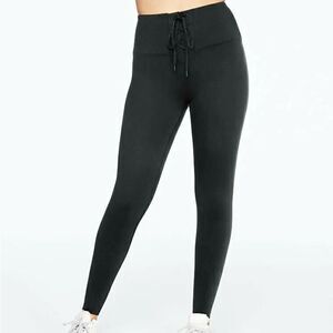 PINK ultimate high waist lace‎ up legging black